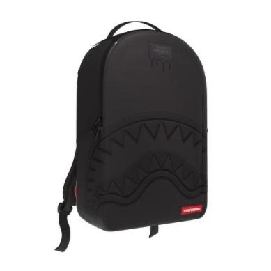SHARK CENTRAL BLACKED OUT EMBOSSED NYLON BACKPACK