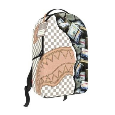 CREAM CHECK FULL OF CASH BACKPACK