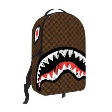 MIDNIGHT SHADOW SHARKS IN PARIS BROWN BACKPACK