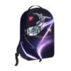 MARVEL AVENGERS SILVER SURFER COMIC DESIGN COLLAGE WITH EMBOSSED SHARK BACKPACK