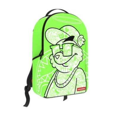 MONEY BEAR COLOR BLOCK DOODLE BACKPACK