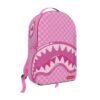 PINK NEW CHECK FACES BACKPACK