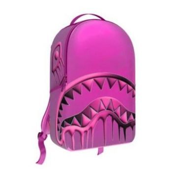 METALLIC PINK METALLIC DRIP BACKPACK